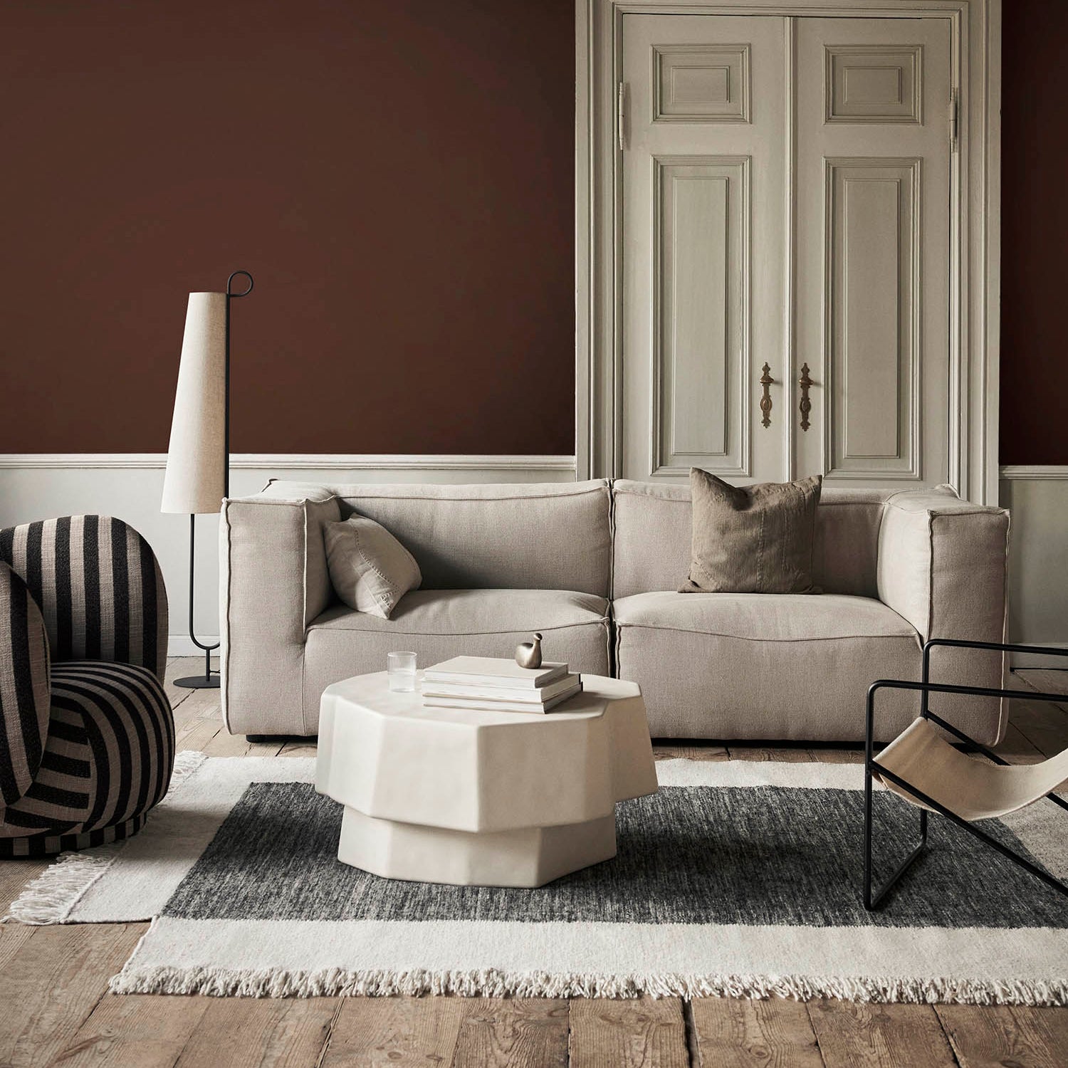 Ferm Living Darn Cushion Rectangular