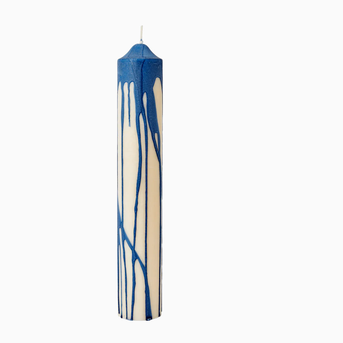 Ferm Living Dryp Pillar Candle - Large Deep Blue