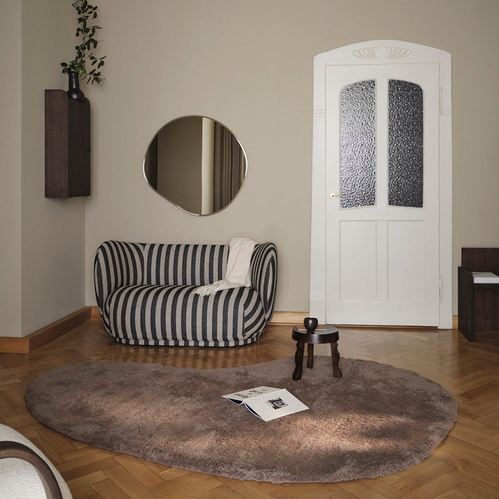 Ferm Living Forma Wool Rug Large Ash Brown