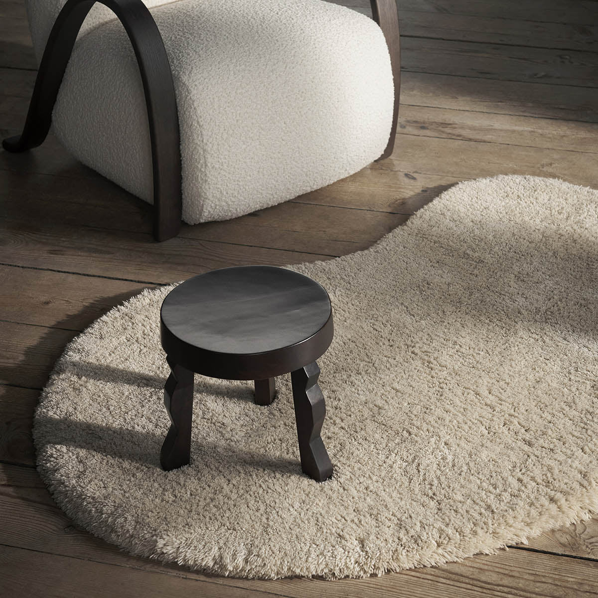 Ferm Living Forma Wool Rug Small Off White