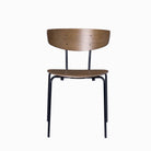 Ferm Living Herman Chair Steel Frame Dark Stained Oak