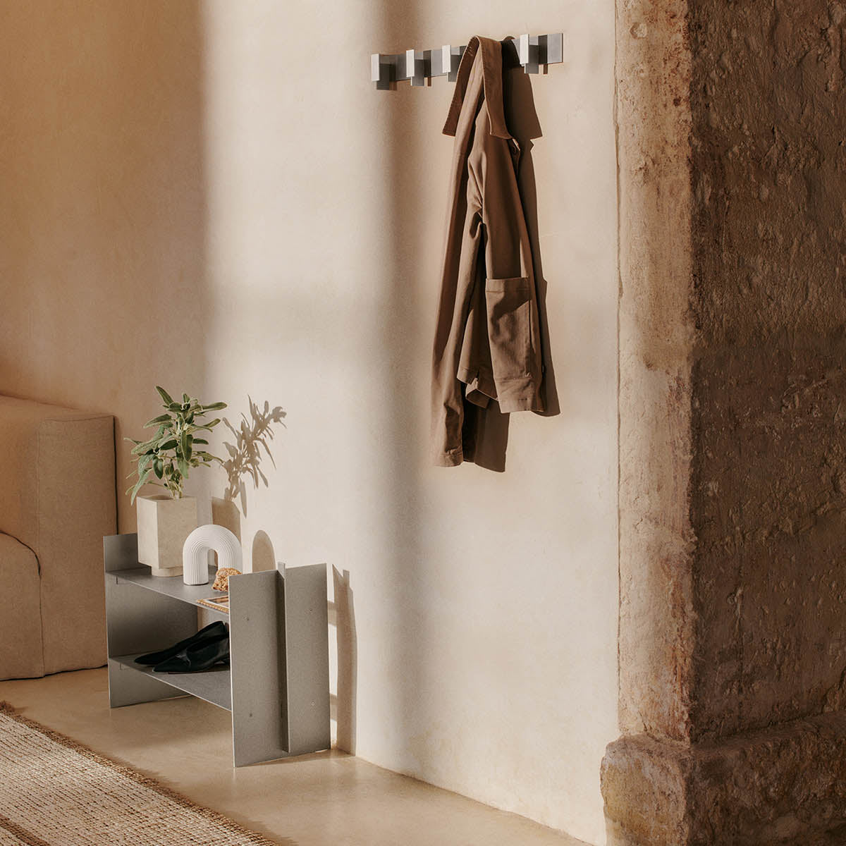Ferm Living Lager Coat Rack Aluminium