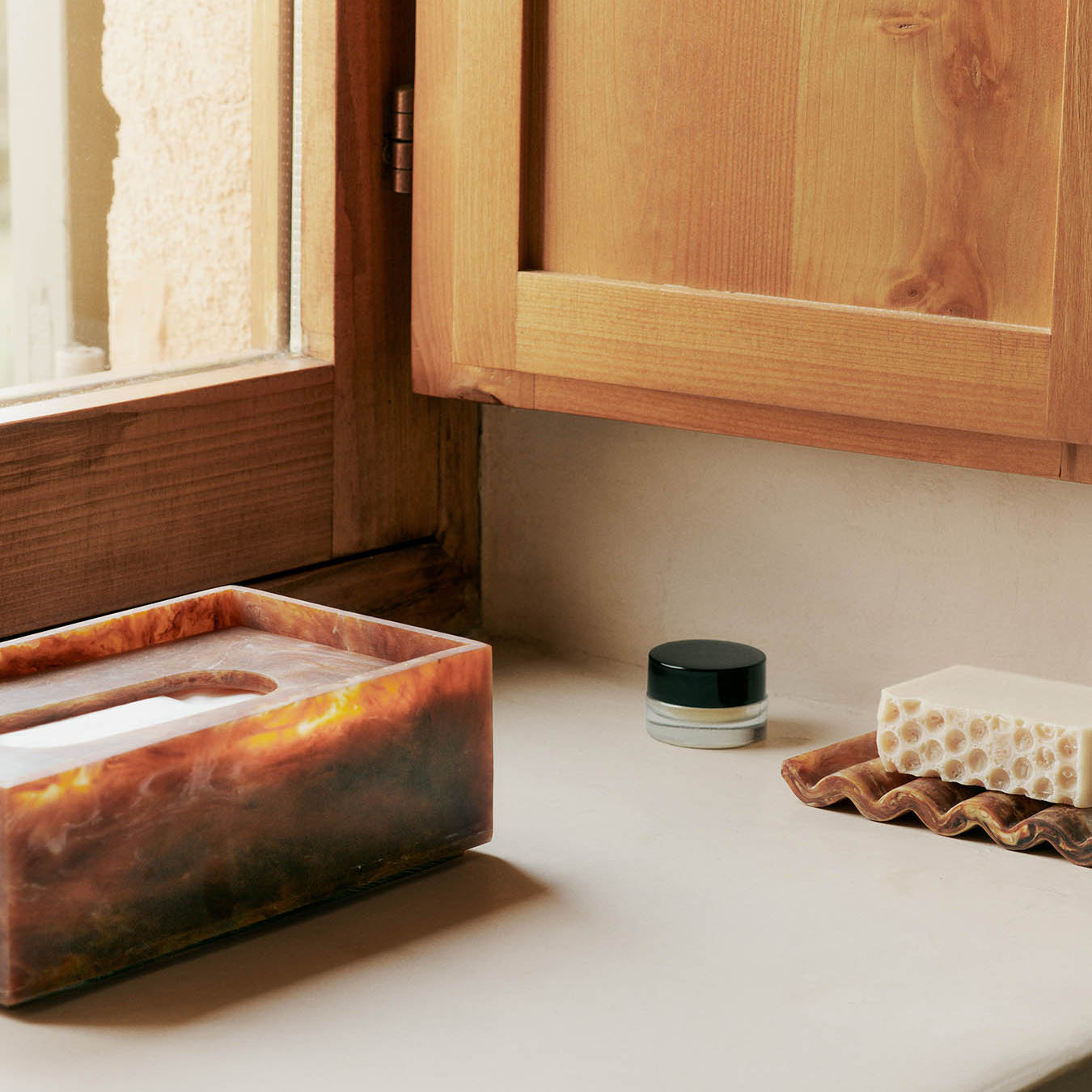 Ferm Living Mist Tissue Box Sugarkelp