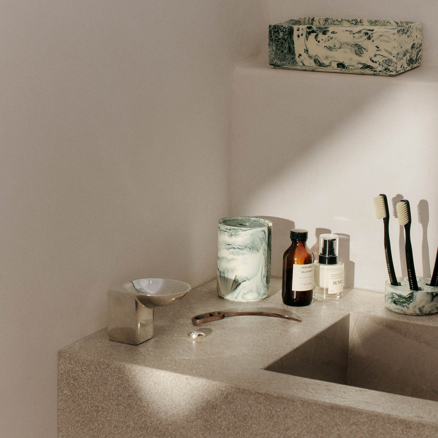 Ferm Living Mist Toothbrush Holder Multi Emerald