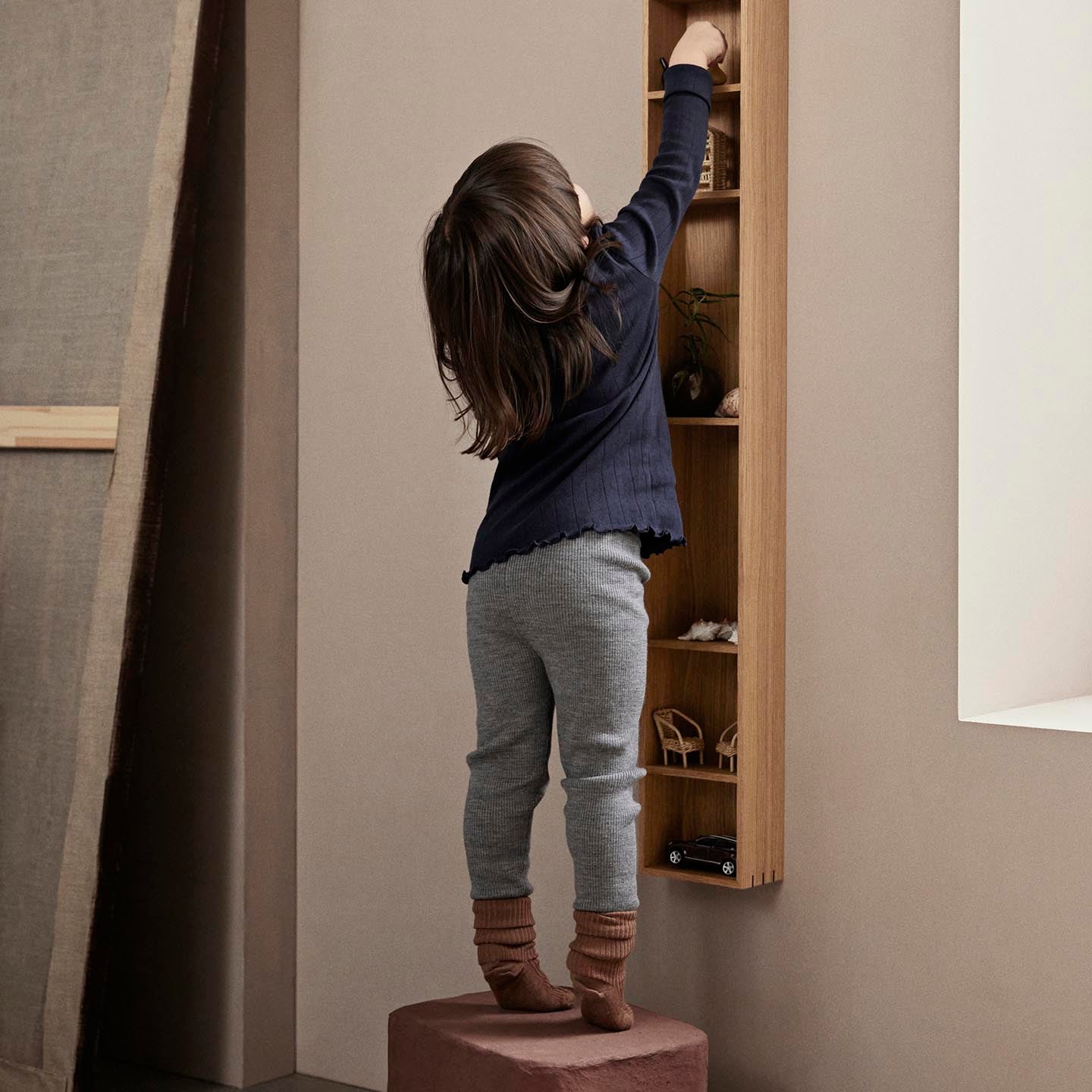 Ferm Living Podo Stool Red Brown