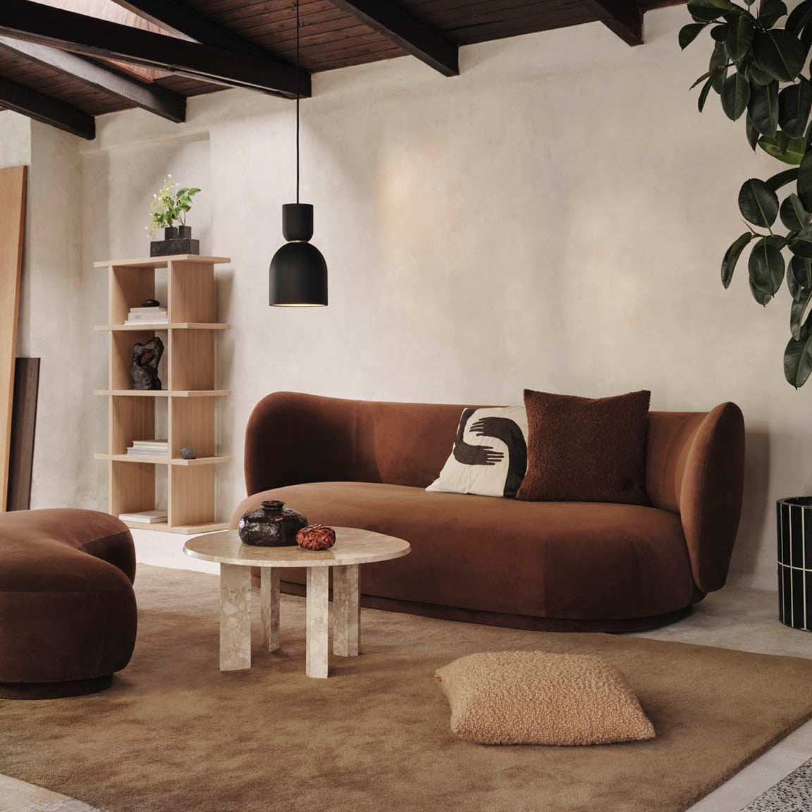 Ferm Living Rico Lounger Rich Velvet