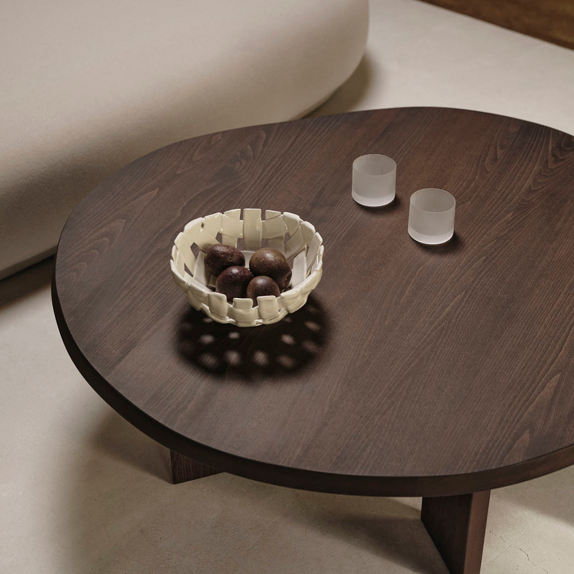Ferm Living Tarn Coffee Table Dark Stained Beech
