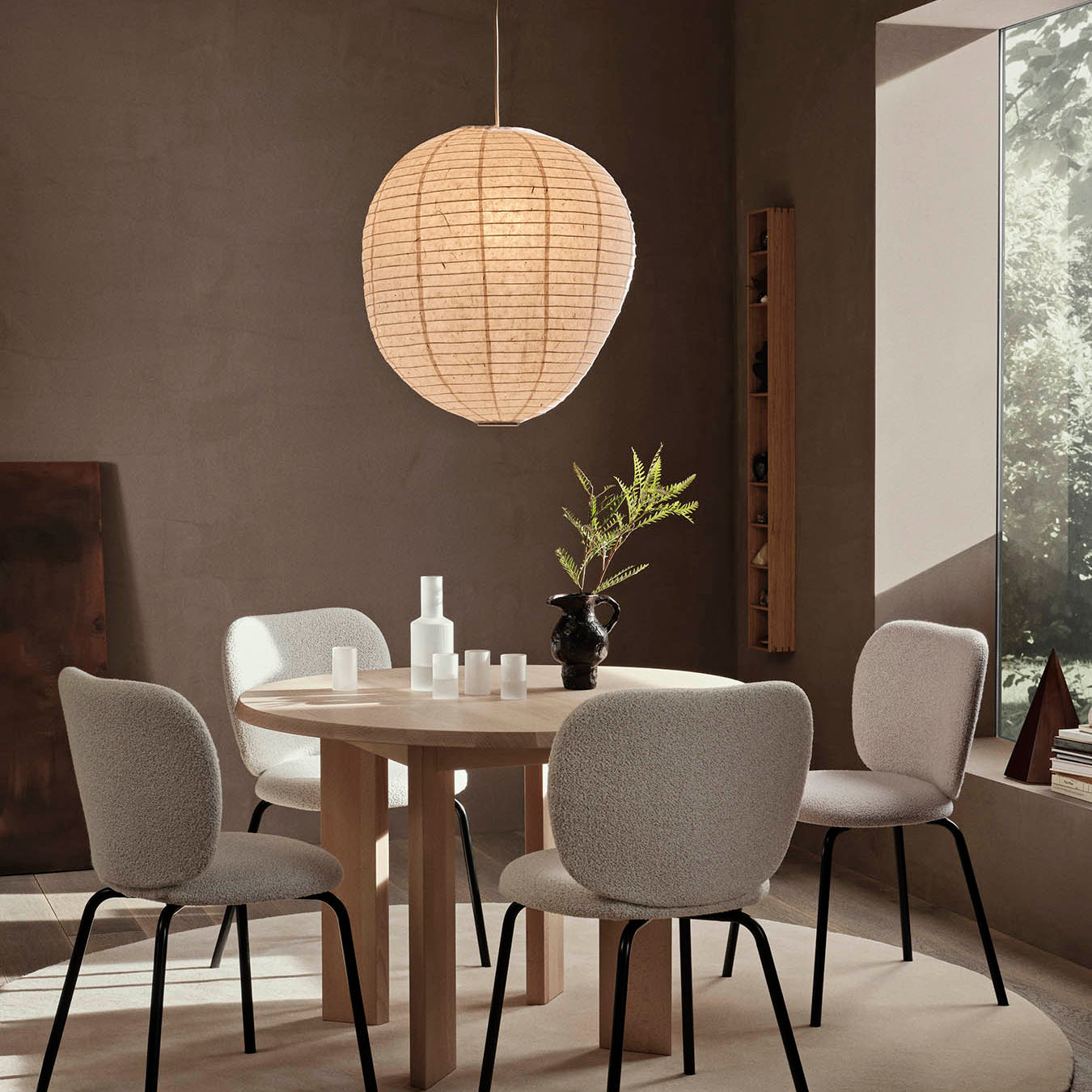 Ferm Living Tarn Dining Table White Beech 115cm