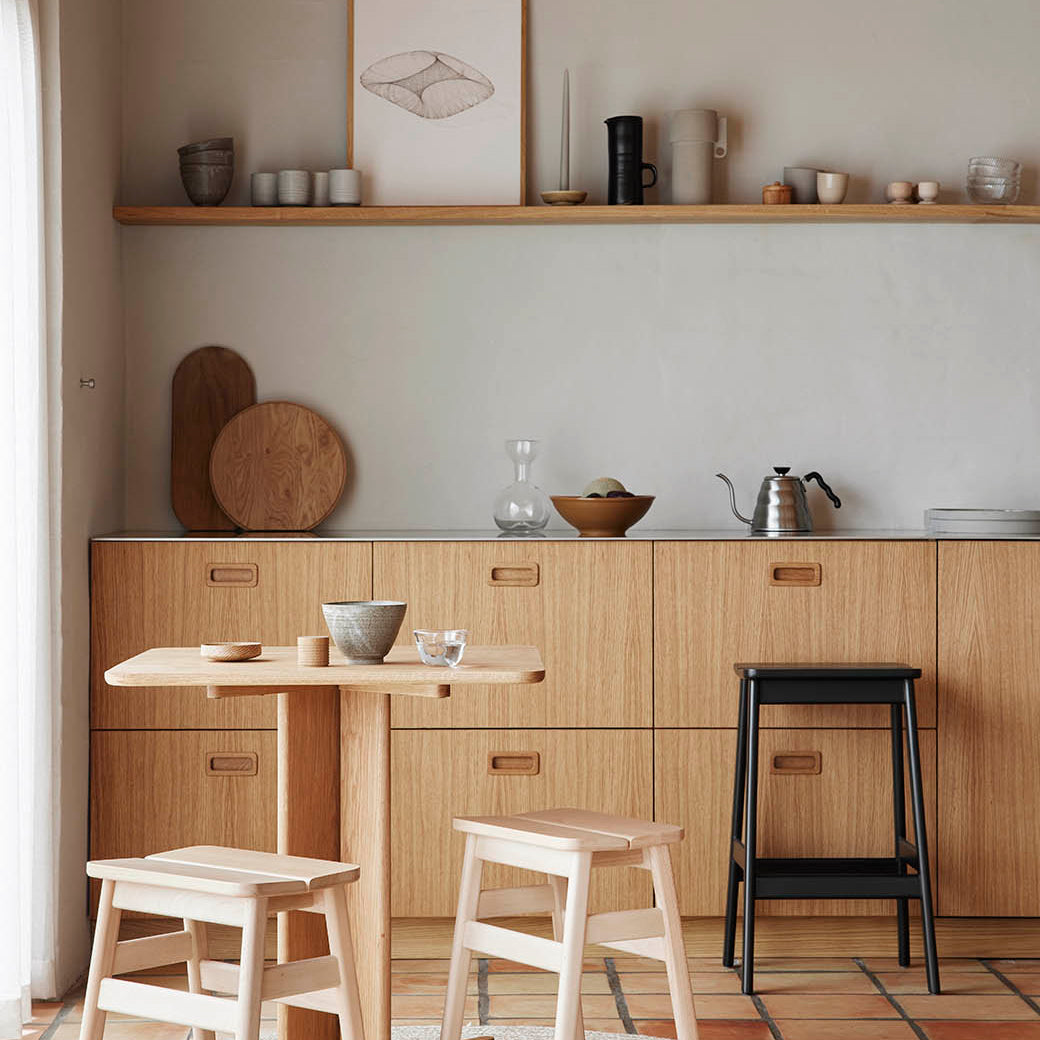 Form & Refine Angle Bar Stool