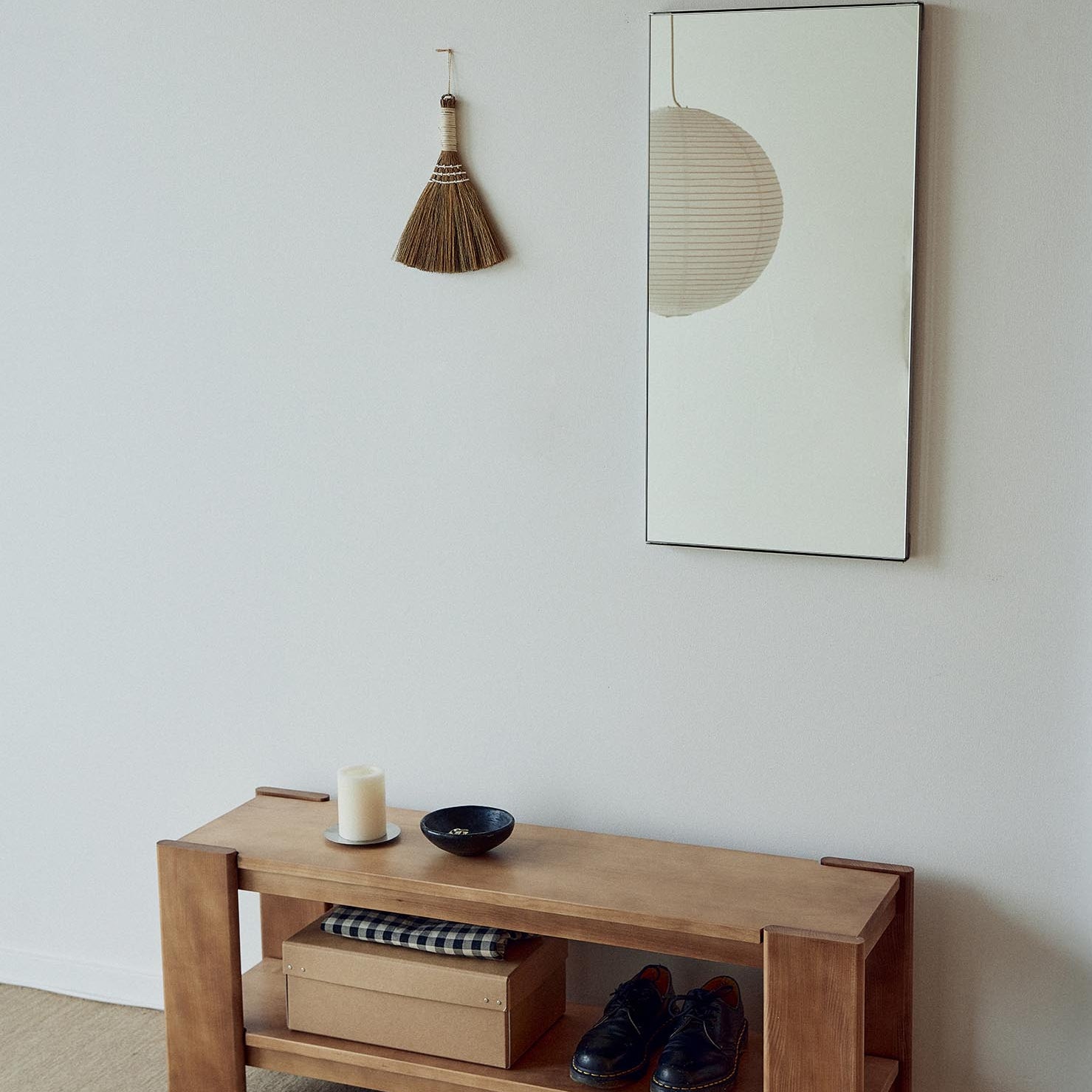 Form & Refine Beam Bench Deep Brown Pine