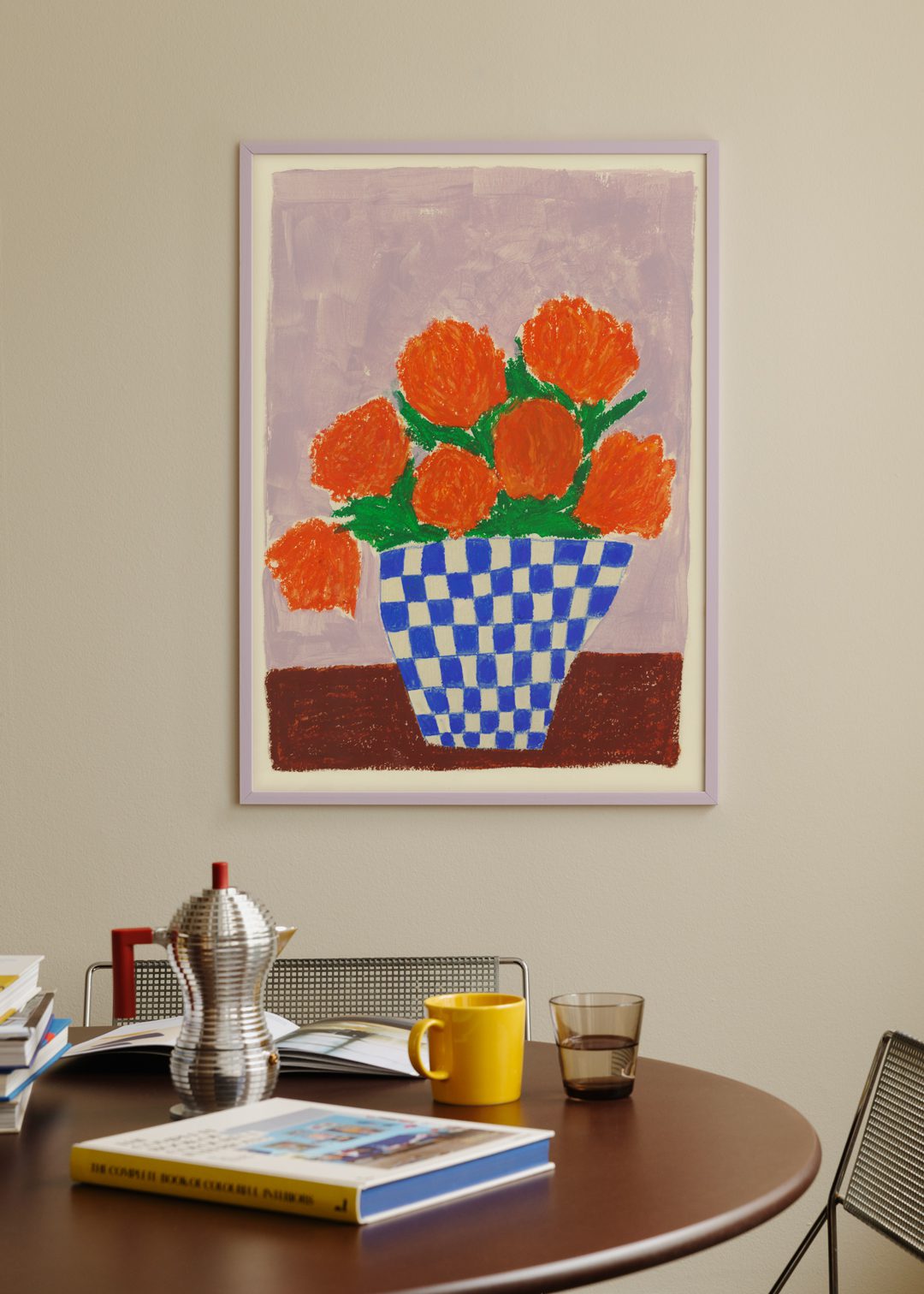 The Poster Club Lavender Wood Frame FSC-Certified Solid Wood