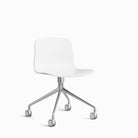 HAY About A Chair AAC 14 White with Polished Aluminum Base