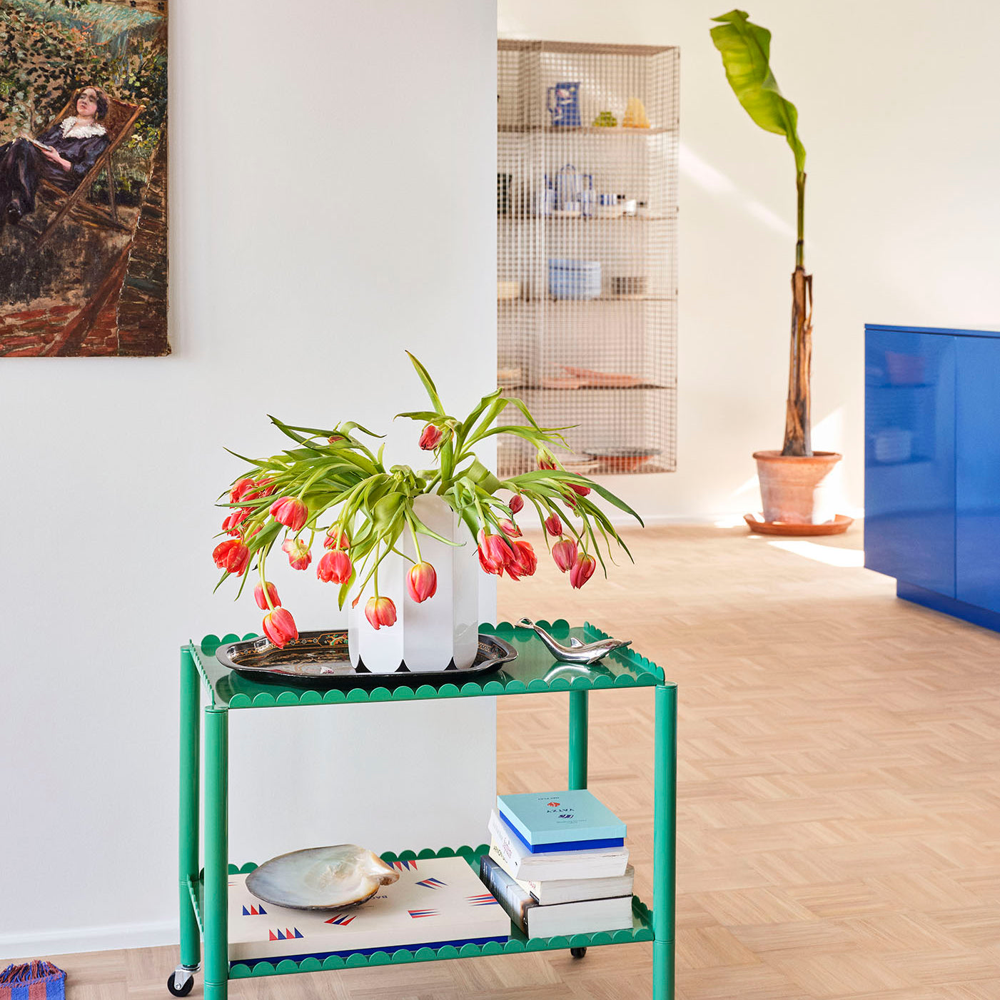 HAY Arcs Trolley Low Soft Jade