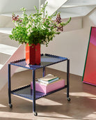 HAY Arcs Trolley Low Steel Blue