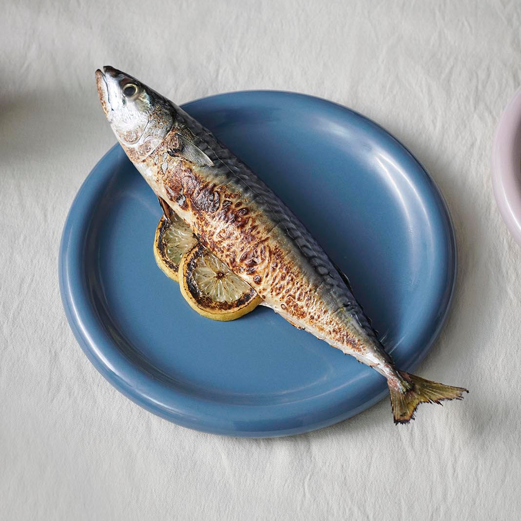 HAY Barro Plate 24cm - Dark Blue