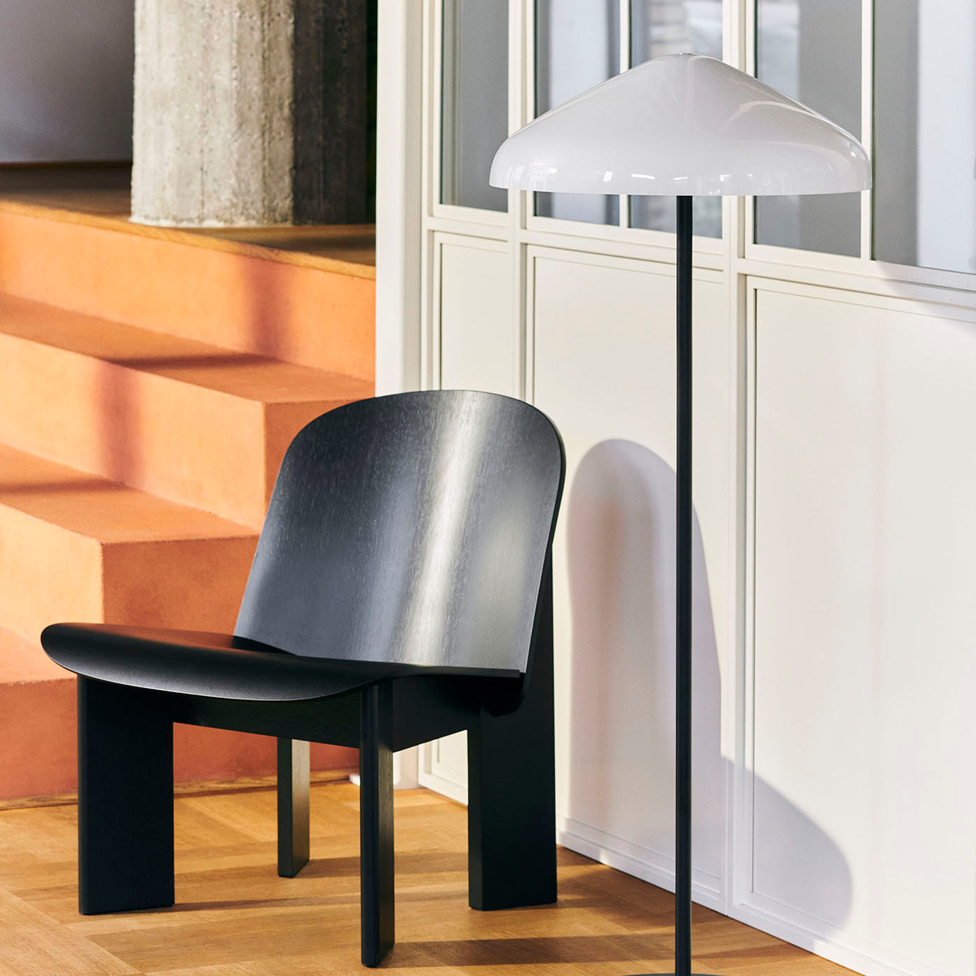 HAY Chisel Lounge Chair Black Lacquered Oak