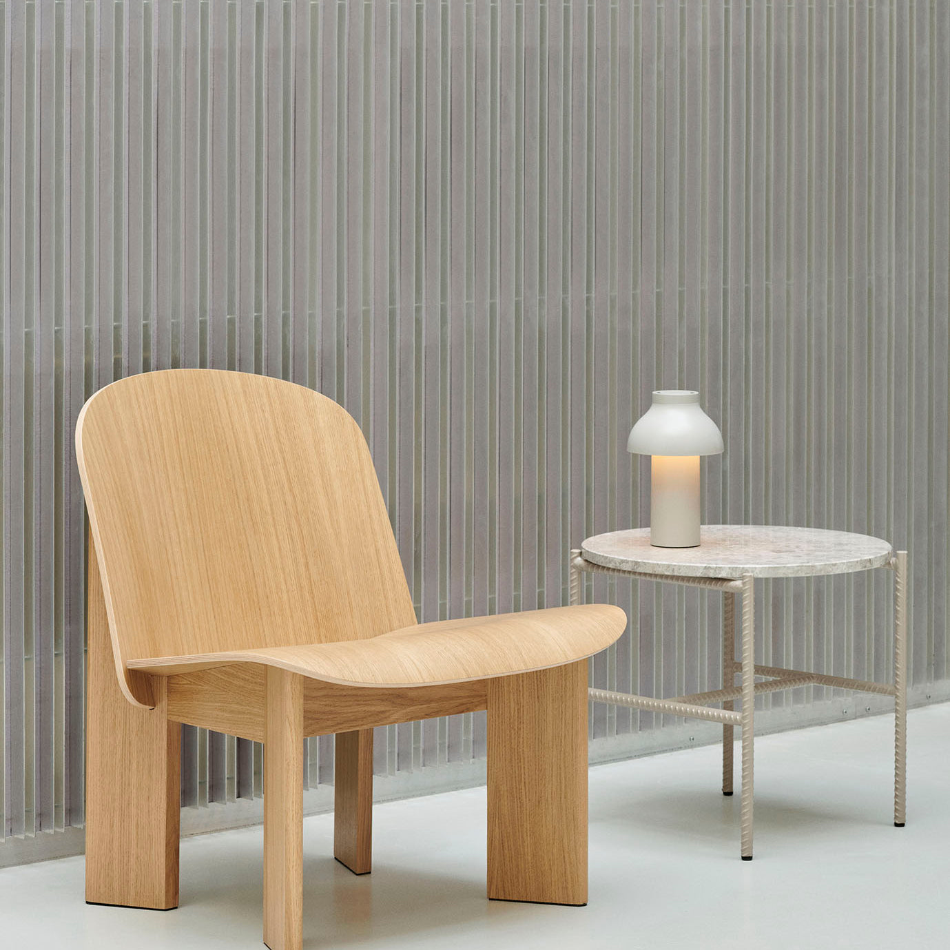 HAY Chisel Lounge Chair Lacquered Oak