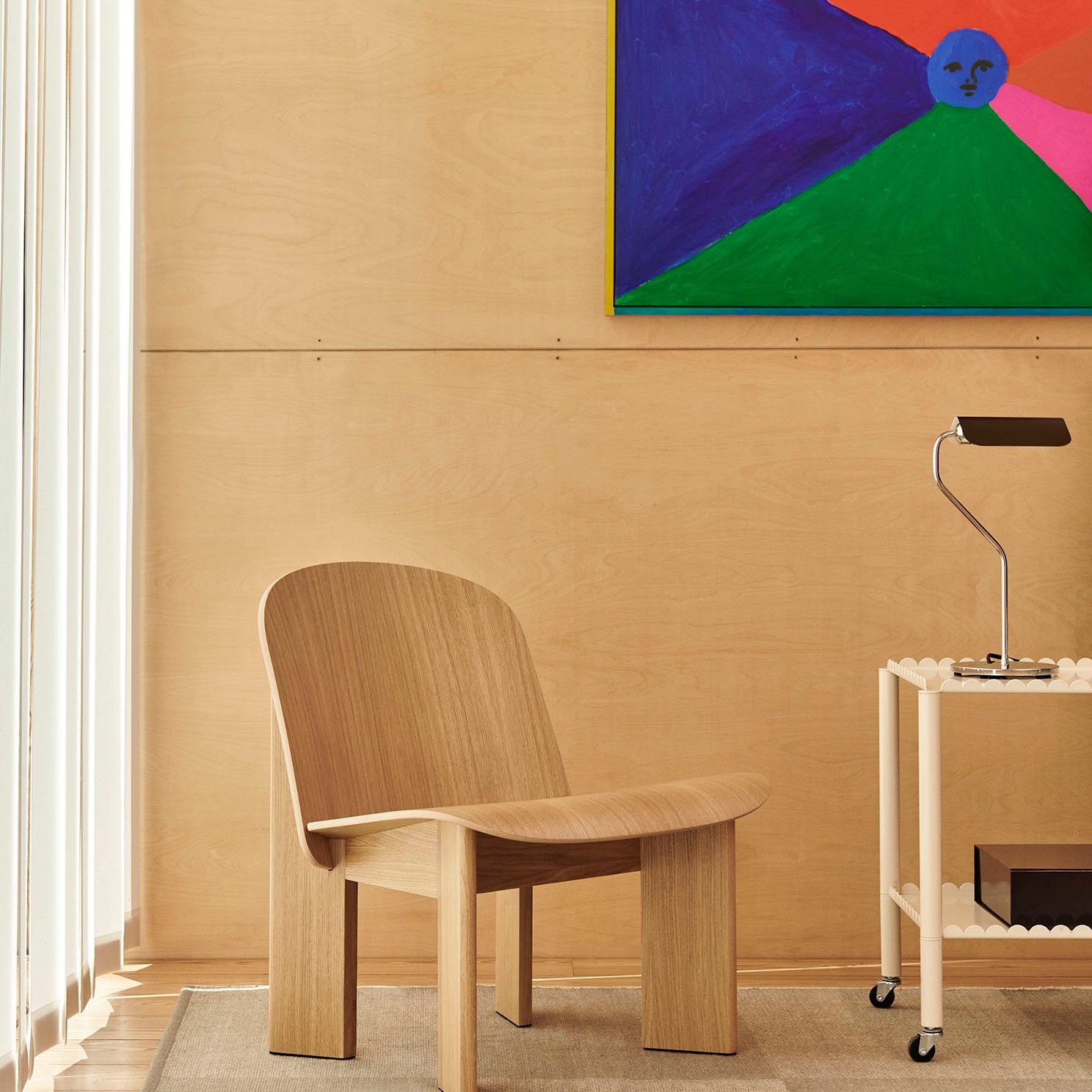 HAY Chisel Lounge Chair Lacquered Oak