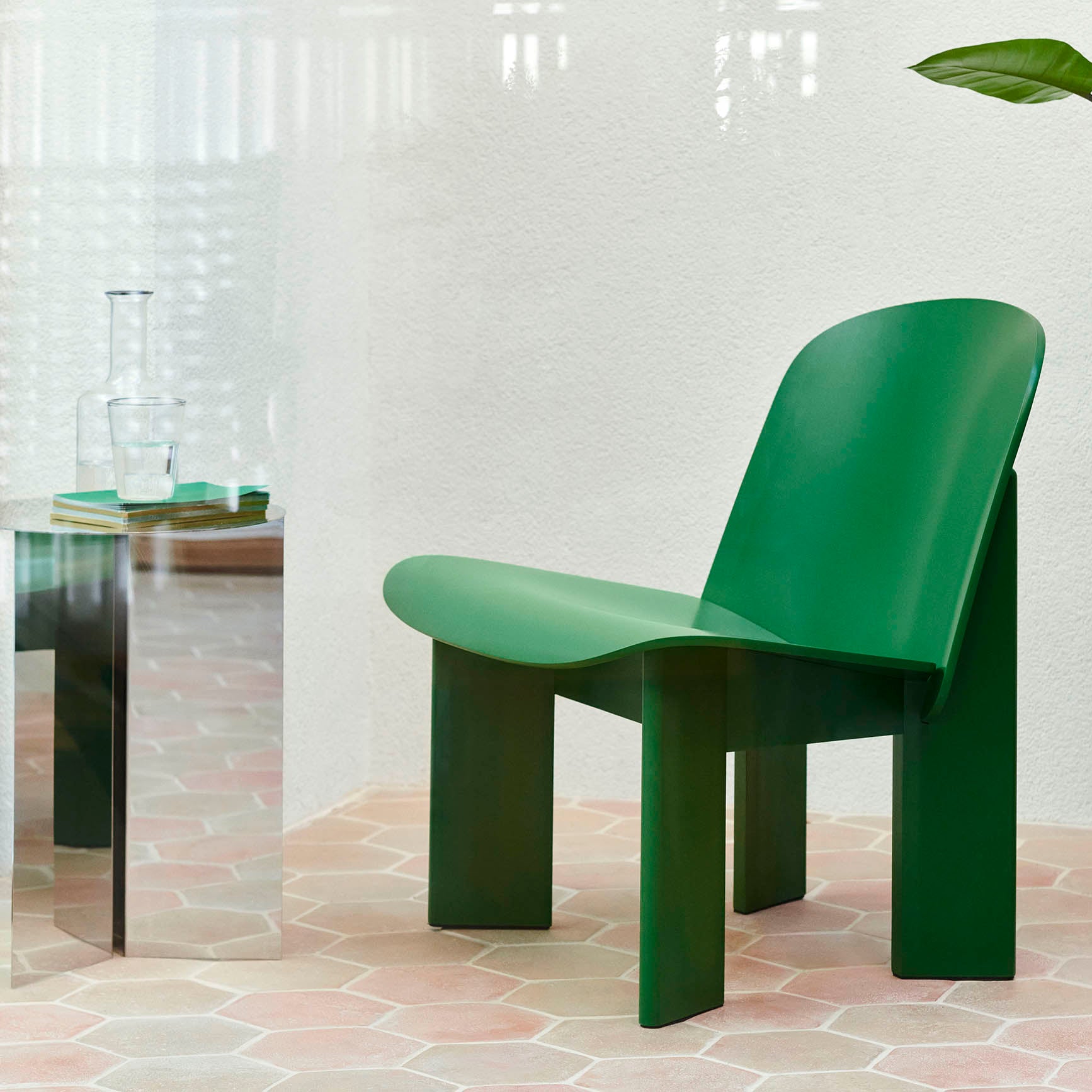 HAY Chisel Lounge Chair Lush Green Beech