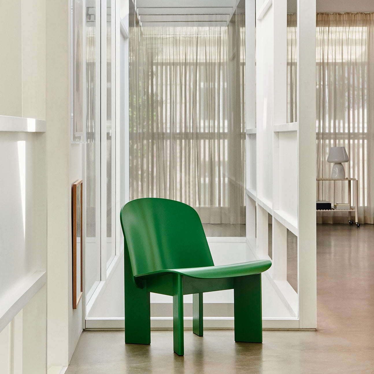HAY Chisel Lounge Chair Lush Green Beech