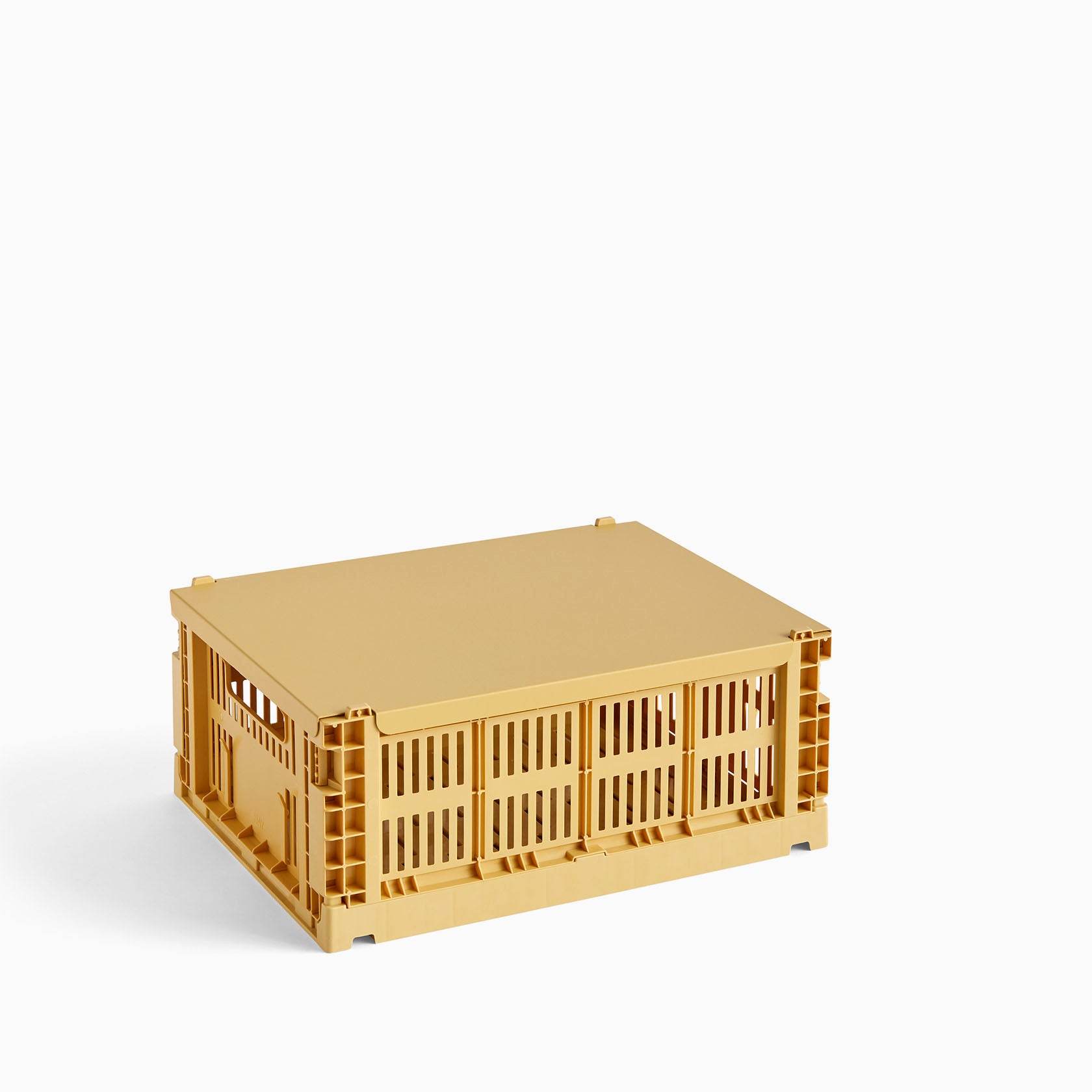 HAY Colour Crate Lid Medium Golden Yellow