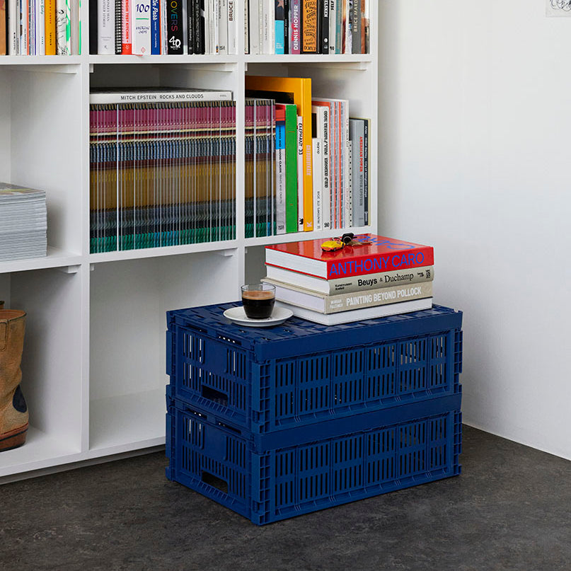 HAY Colour Crate Large V2 Dark Blue