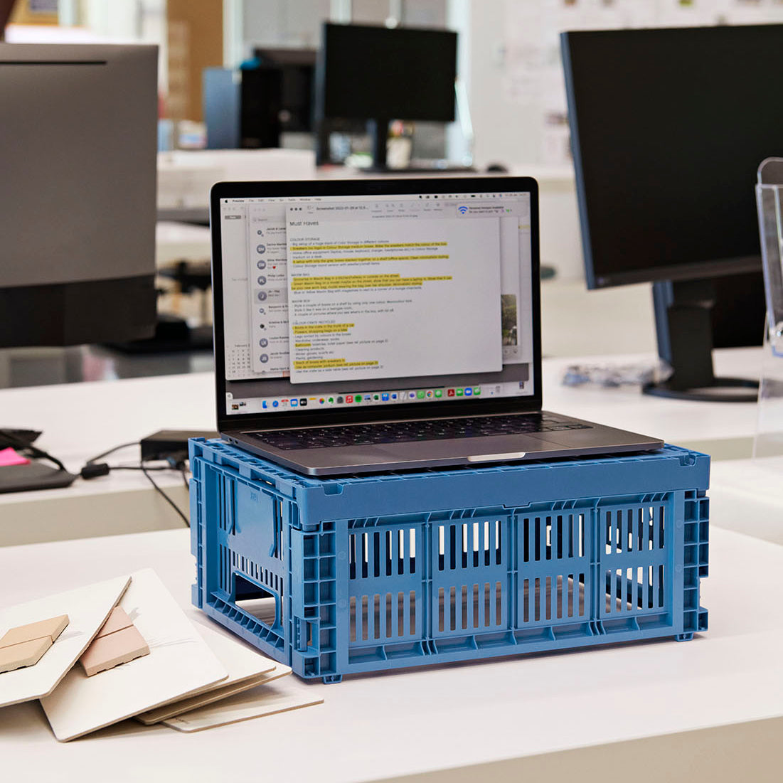 HAY Colour Crate Medium Electric Blue