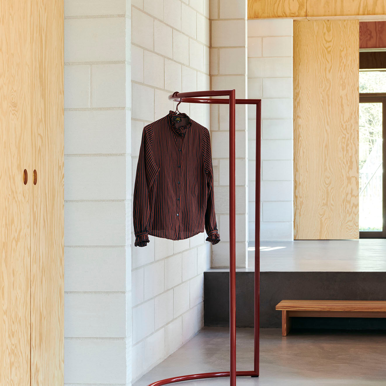 HAY Colour Rack C Shape Maroon Red