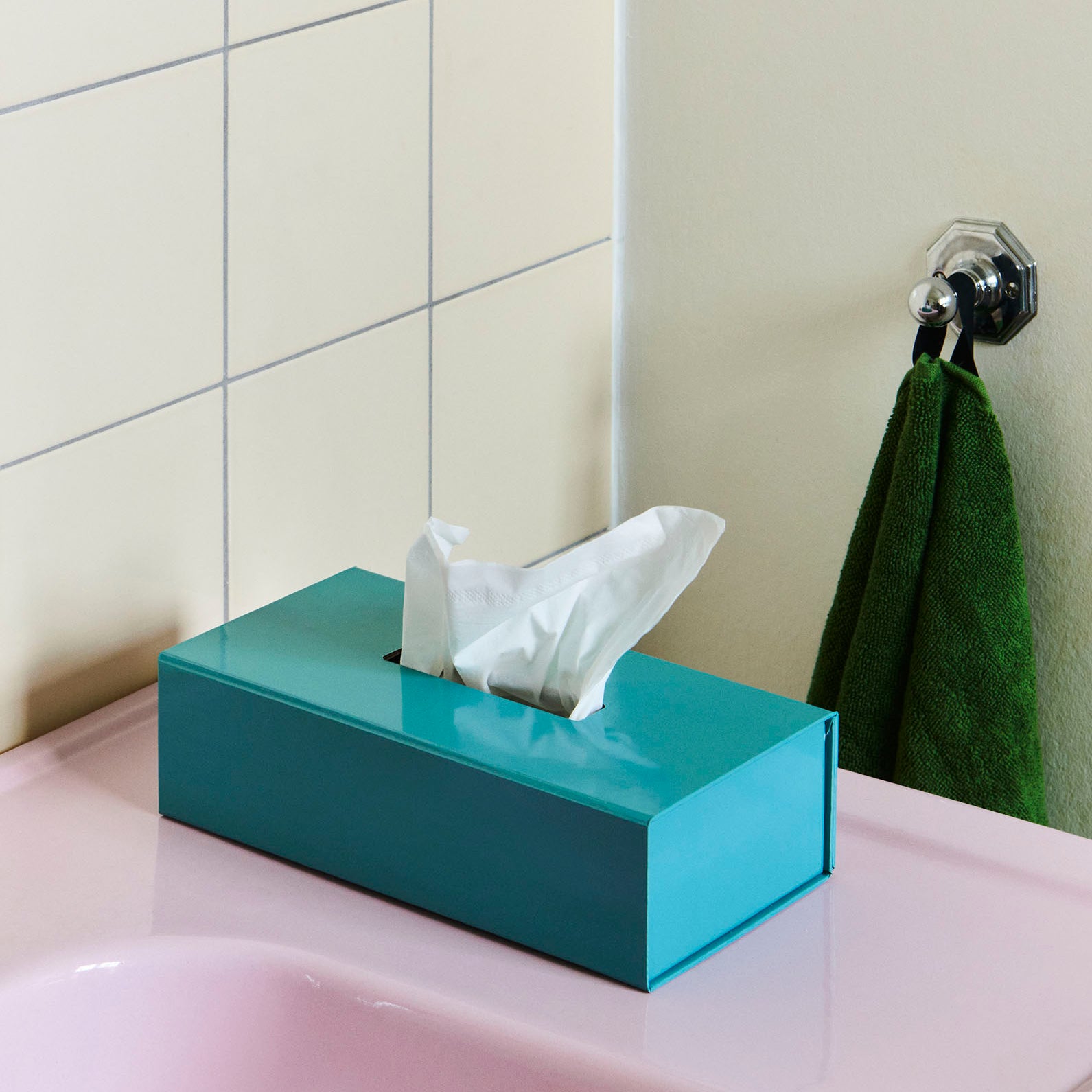 HAY Colour Storage Tissue Box - Ocean Blue