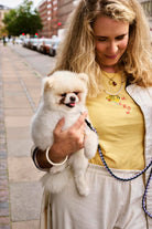 HAY Dog Leash Braided Lavender Green