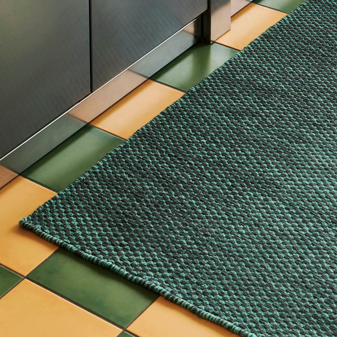 HAY Moire Runner Emerald Green