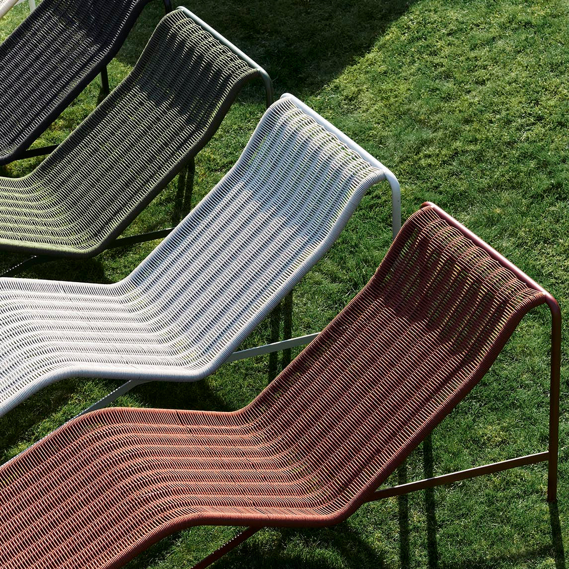 HAY Palissade Cord Chaise Longue