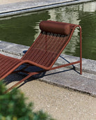 HAY Palissade Cord Chaise Longue Iron Red