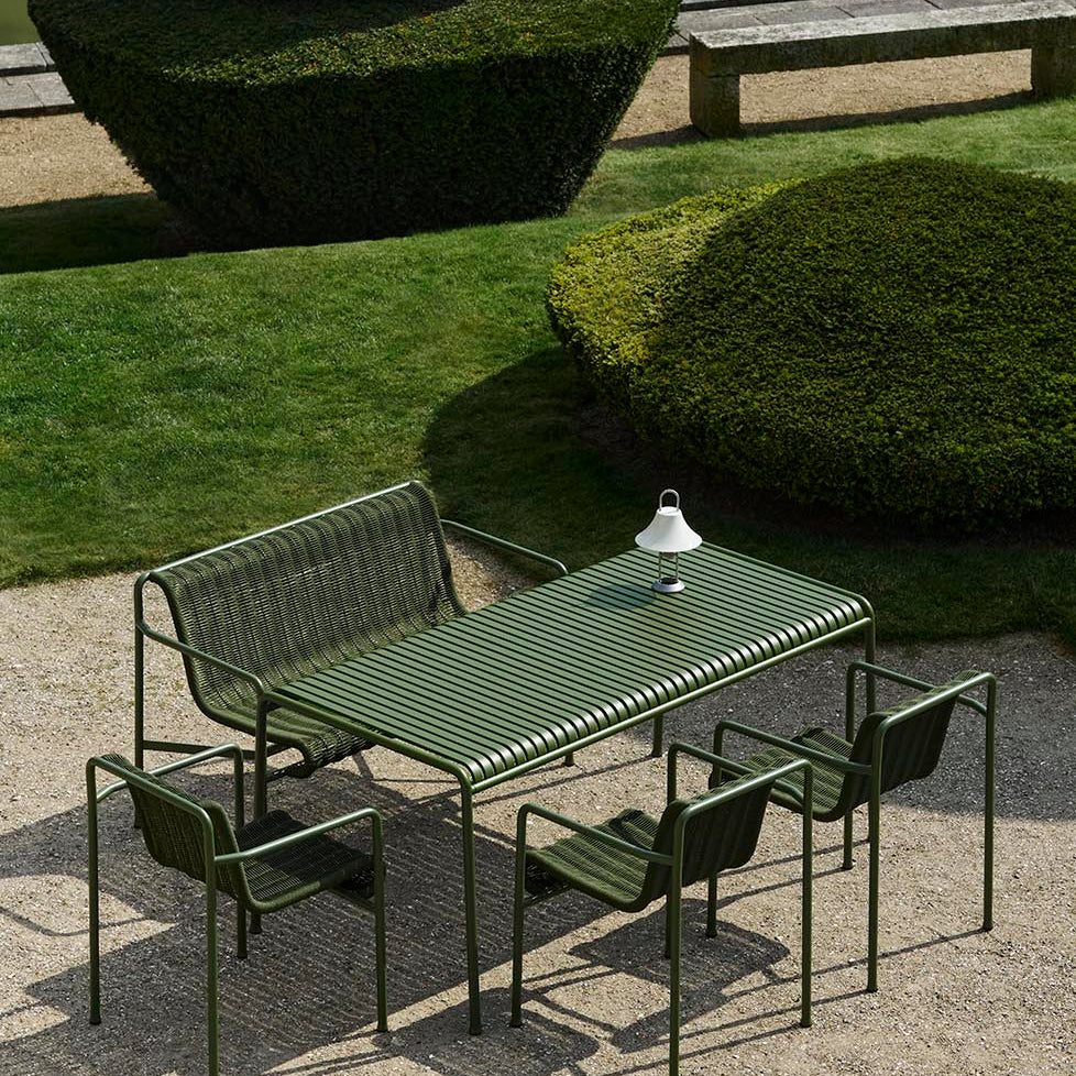 HAY Palissade Cord Dining Bench Olive
