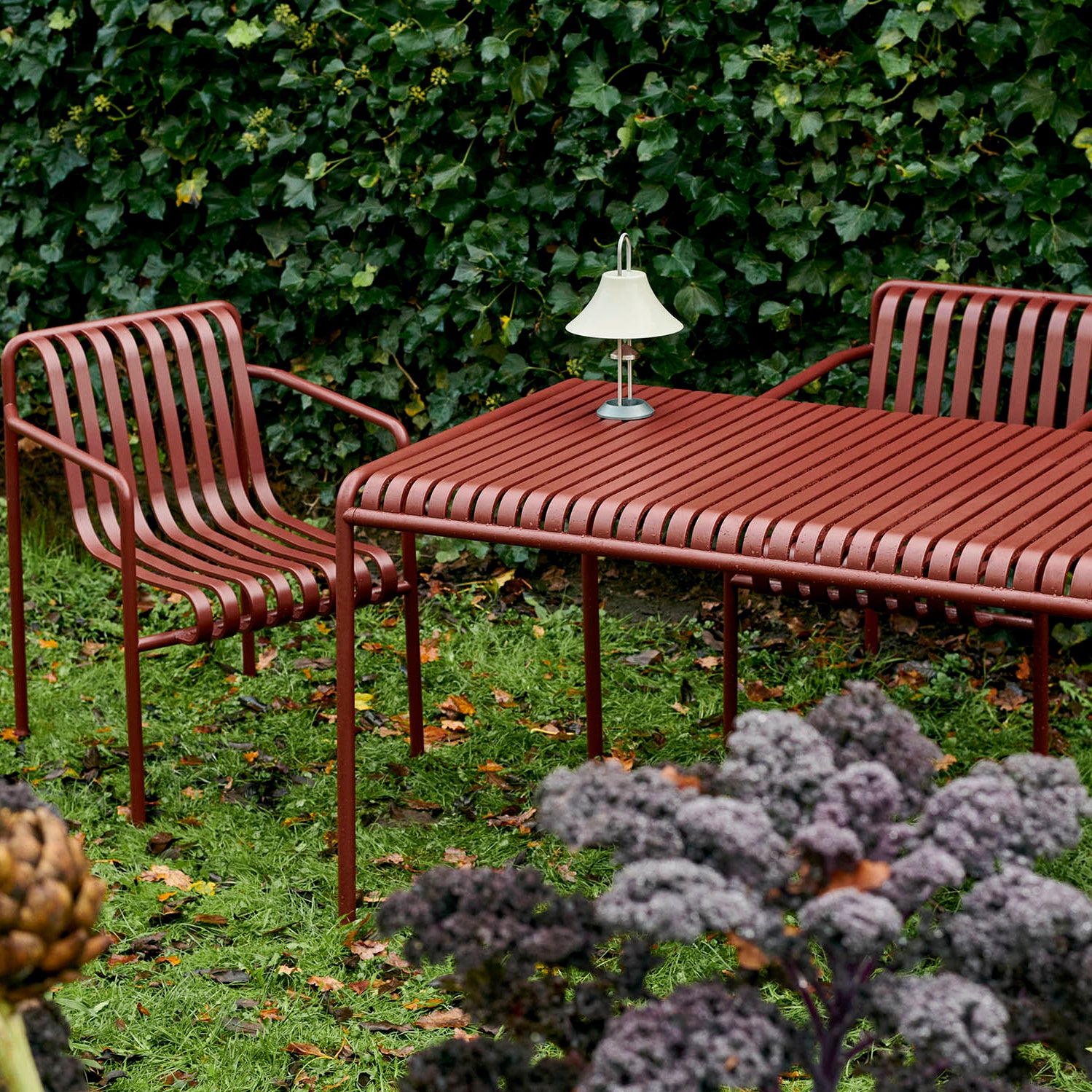 HAY Palissade Dining Armchair Iron Red