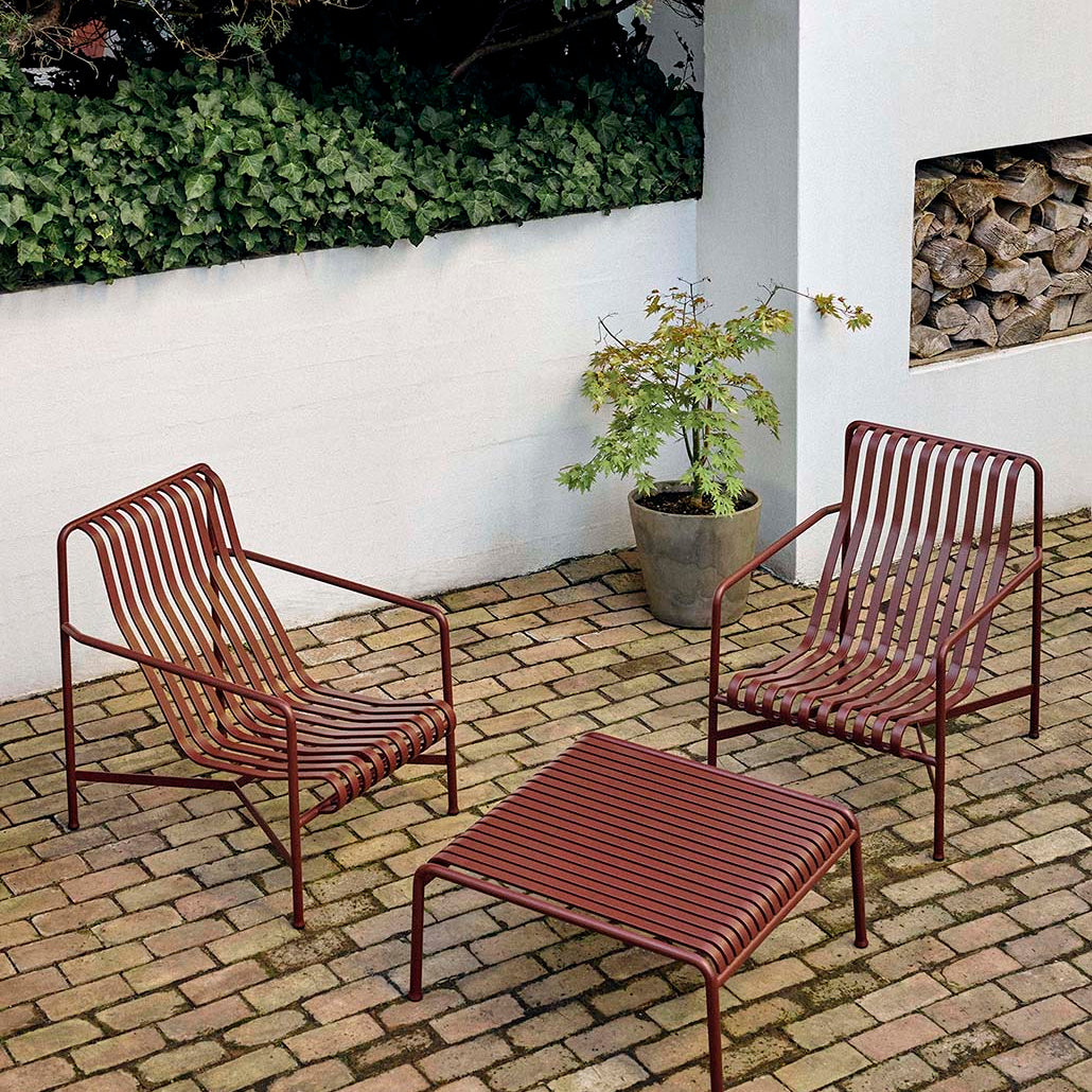 HAY Palissade Low Table Iron Red
