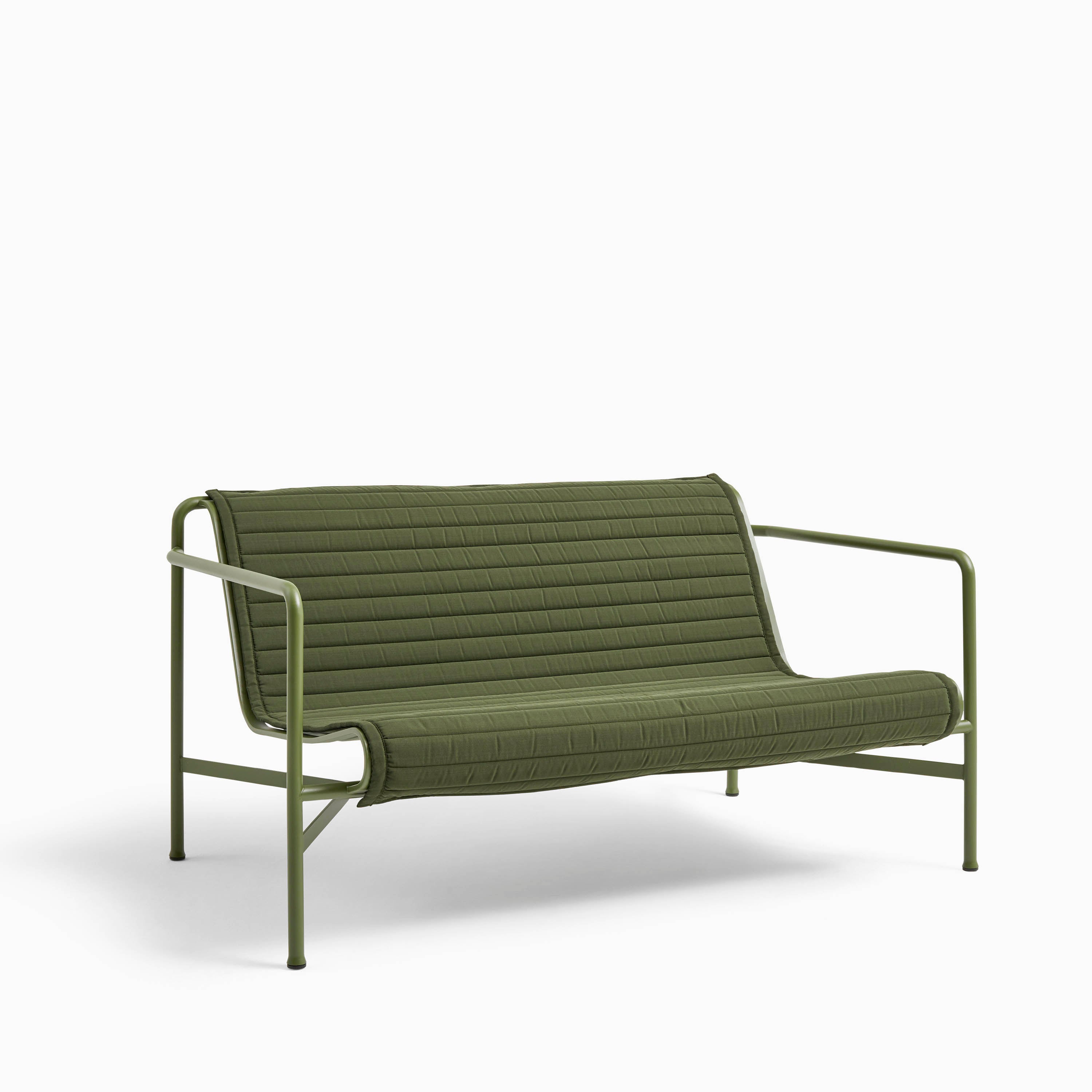 HAY Palissade Seat Cushion for Lounge Sofa - Quilted Olive