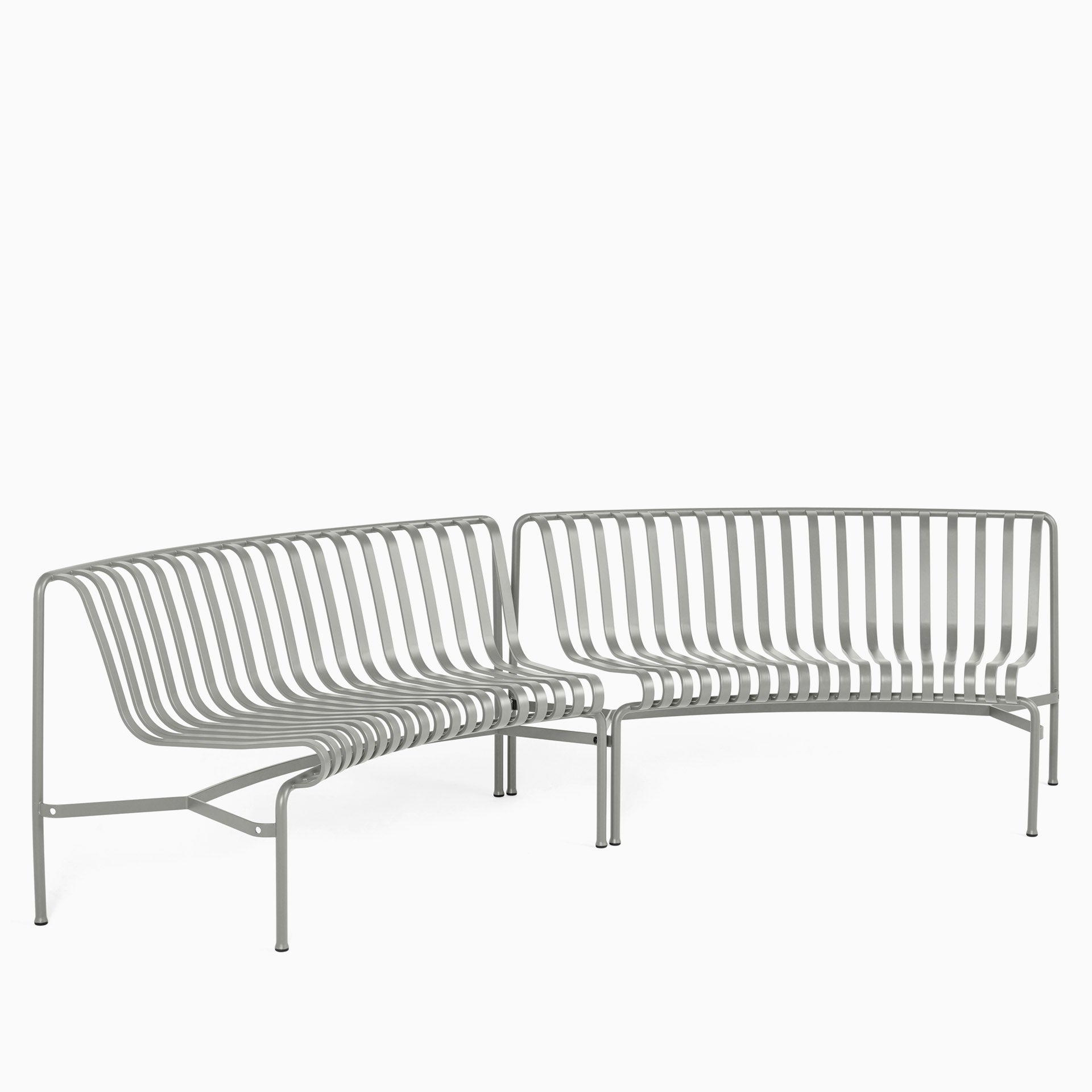 HAY Palissade Park Dining Bench In Sky Grey