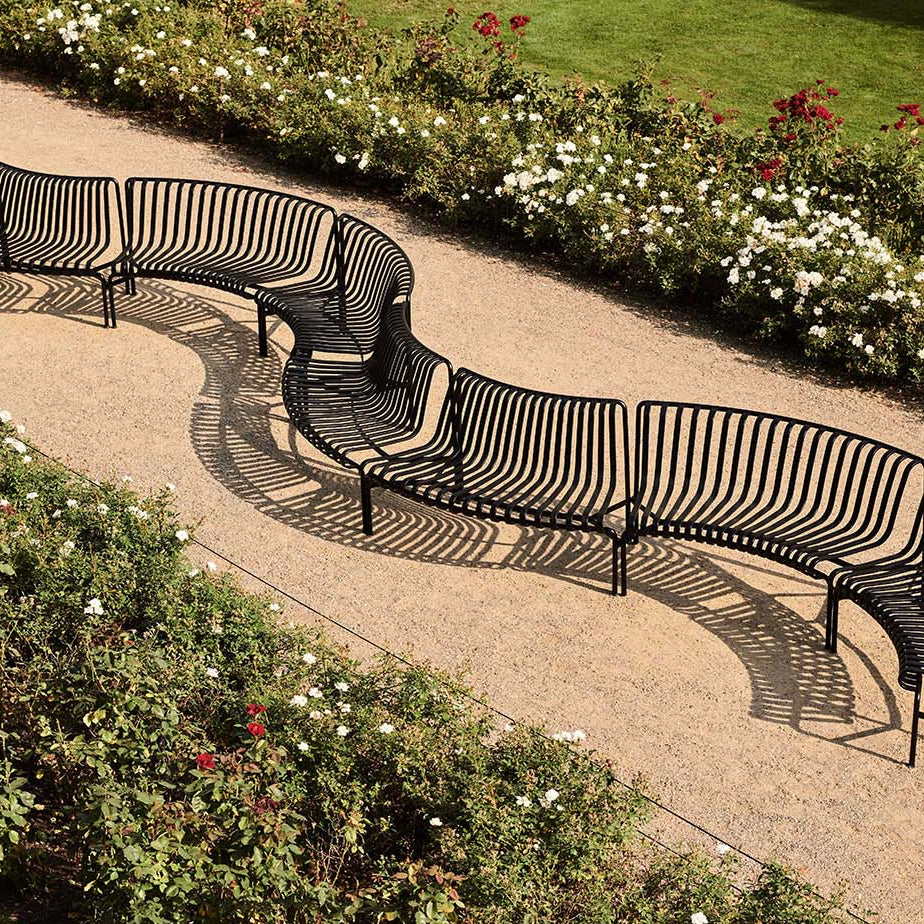 HAY Palissade Park Dining Bench  Anthracite
