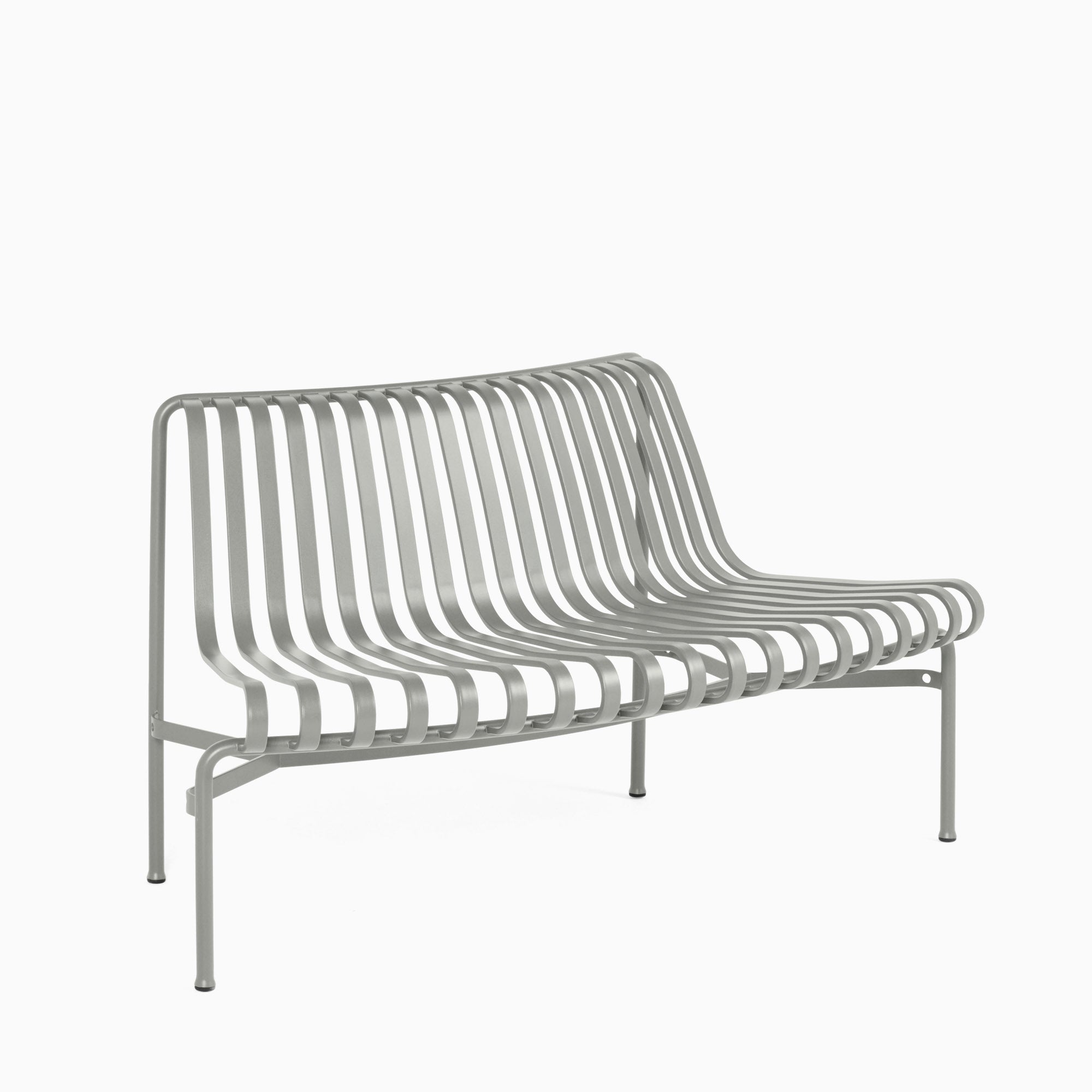 HAY Palissade Park Dining Bench Out Sky Grey