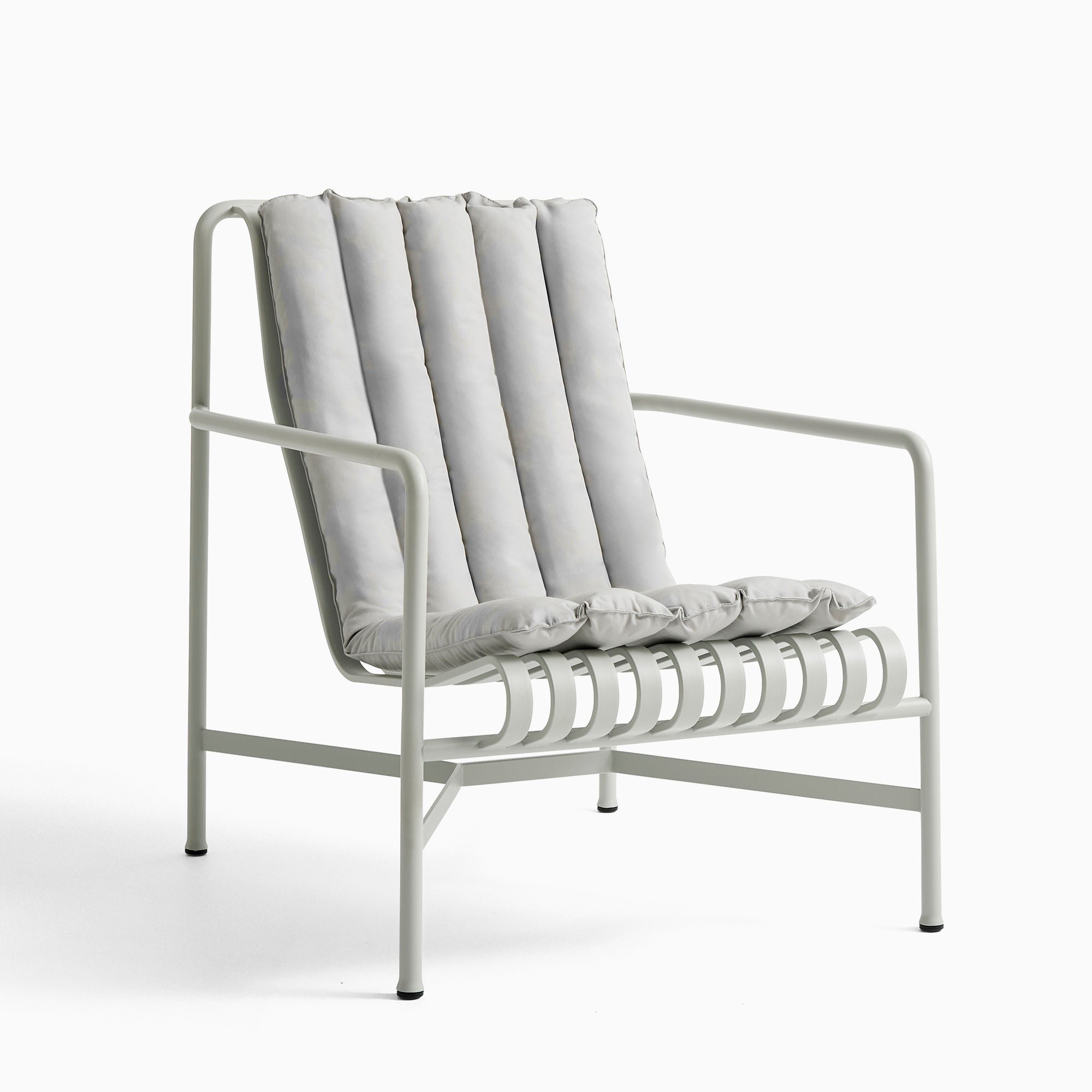 HAY Palissade Seat Cushion for Lounge Armchair High - Soft Quilted Sky Grey