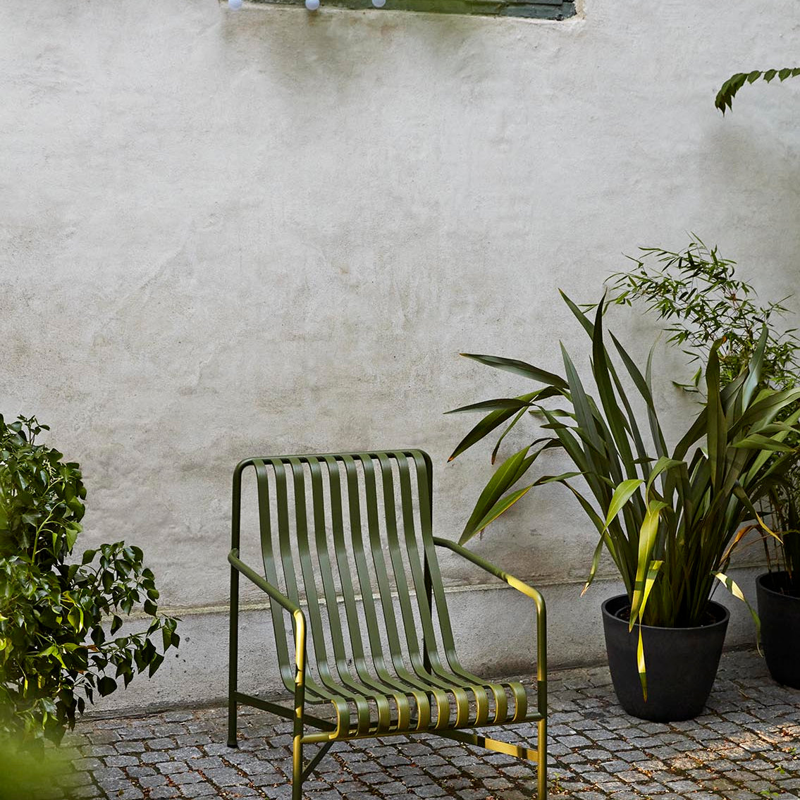 HAY Palissade Lounge Chair - High Olive