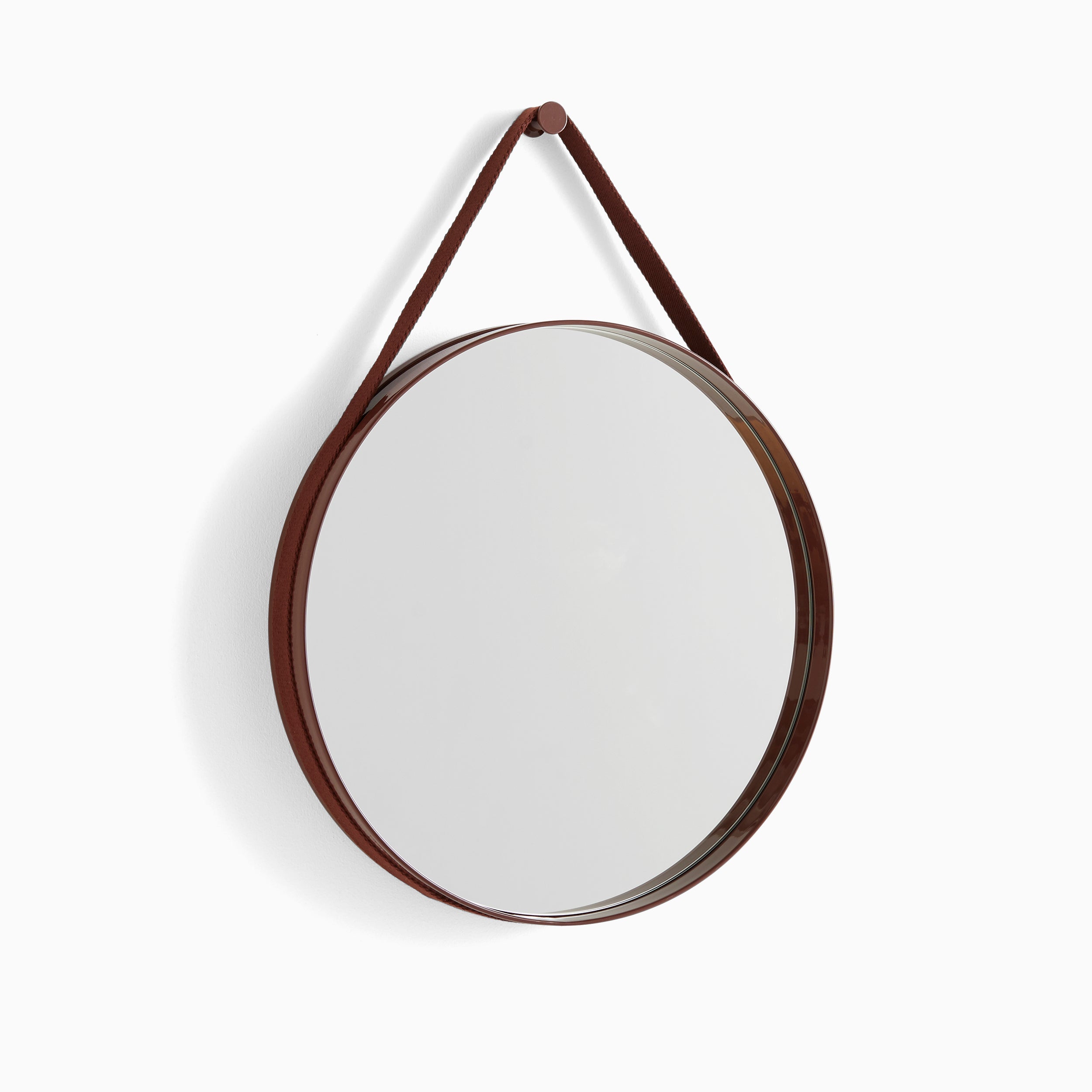 HAY Strap Mirror 50cm Dark Brown