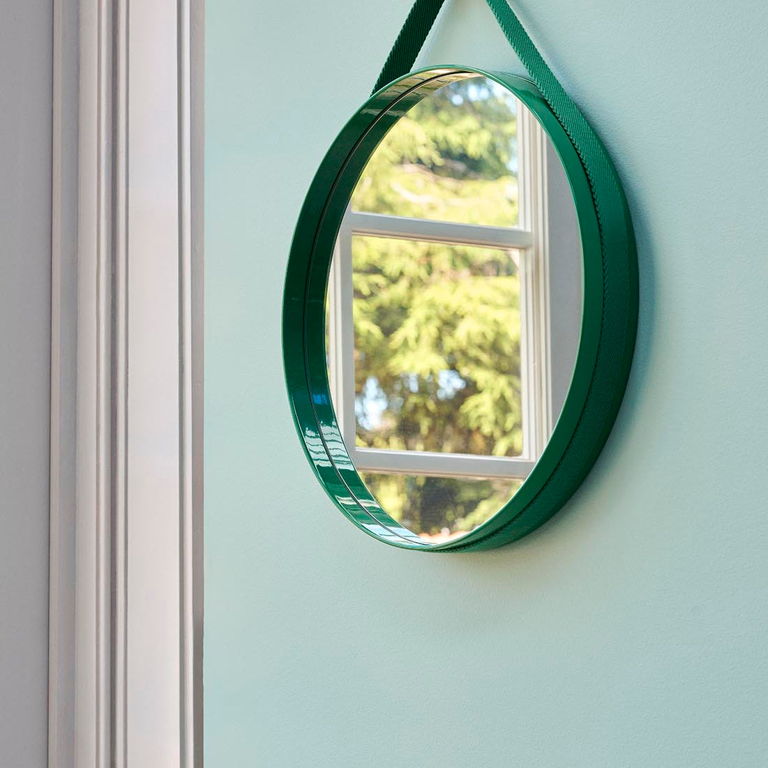 HAY Strap Mirror 50cm Green