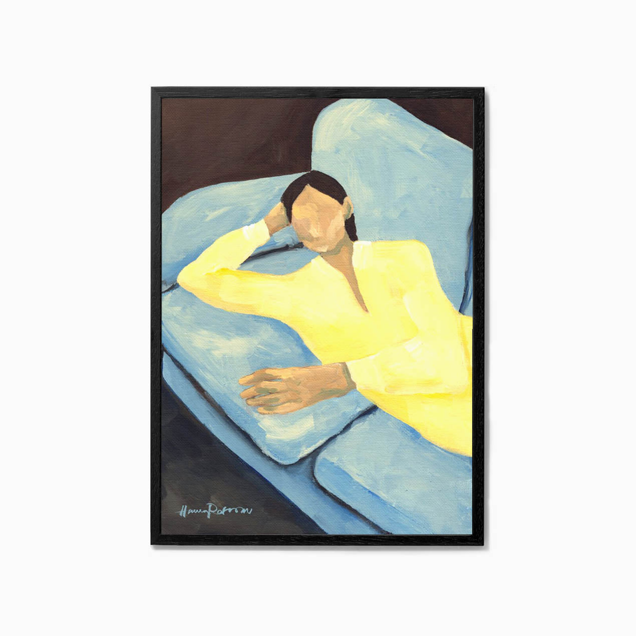 The Poster Club Hanna Peterson Blue Sofa