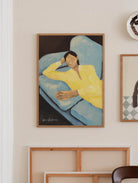 The Poster Club Hanna Peterson Blue Sofa