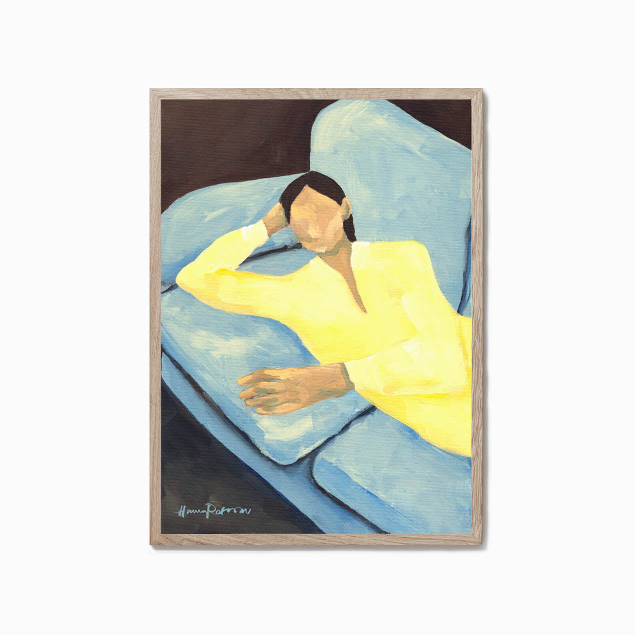 The Poster Club Hanna Peterson Blue Sofa