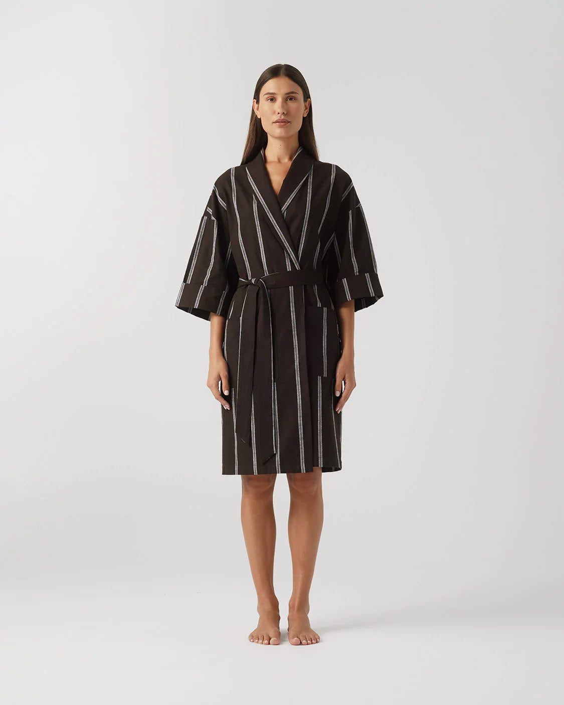 Hommey Ramie Robe Chocolate
