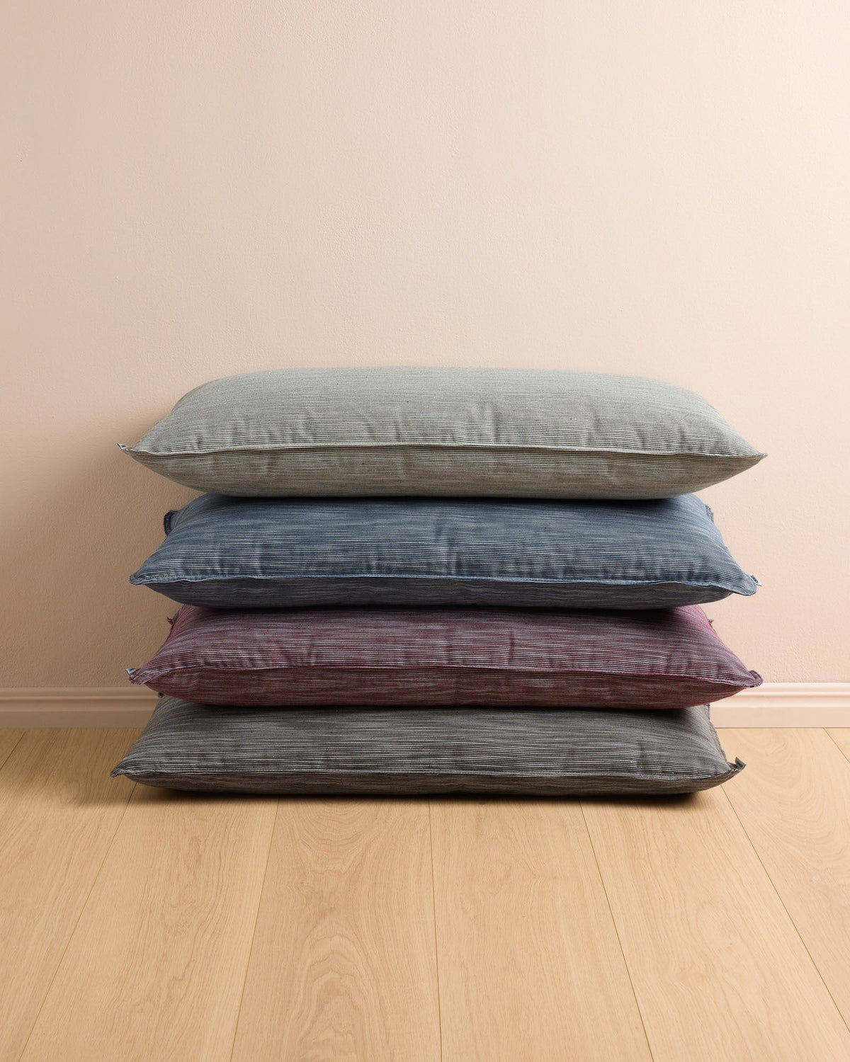 Wide Lumbar Cushion Cranberry Organic Cotton