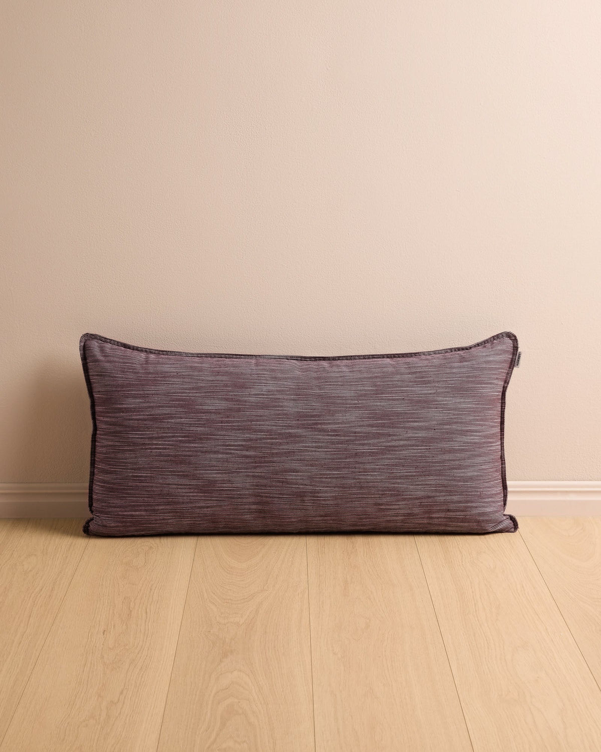 Wide Lumbar Cushion Cranberry Organic Cotton